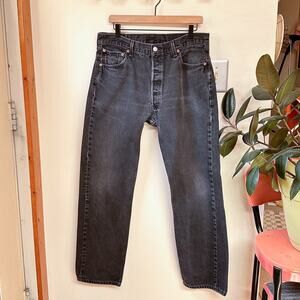 Faded Black Levi's 501 Jeans